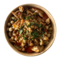 Egyptian Koshari Bowl with spiced Chicken